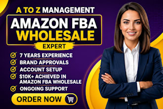 manage amazon wholesale fba as amazon consultant with brand approval