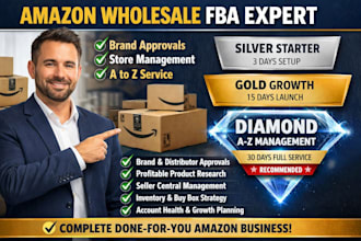 manage amazon wholesale fba as amazon consultant with brand approval