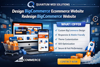 design bigcommerce ecommerce website development redesign bigcommerce website
