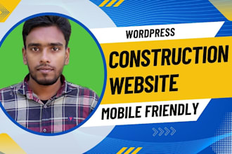 design a professional wordpress construction and contractor website