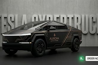 do tesla cybertruck wrap design, vehicle wrap design, truck or box trailer wrap