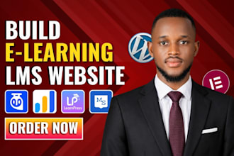 build elearning website, lms website, educational website, tutor lms, learndash