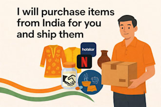buy indian products or services and ship to you