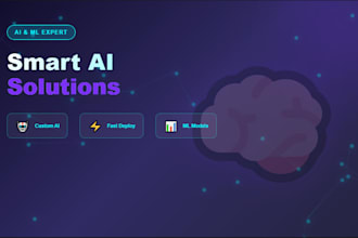 work as an ai ml expert to build smart ai solutions