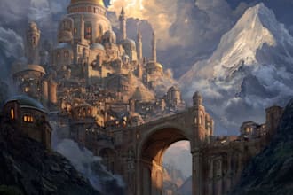 create fantasy book covers with dragons, wizards, and magic