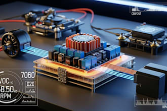 develop motor controller esc and power electronic pcb for robotic and drone