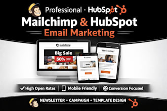 create mailchimp email marketing newsletter hubspot email campaign design