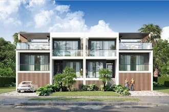 render 3d cad floor drawing, interior house modeling, exterior architect layout