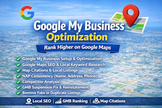 gmb SEO google maps ranking maps visibility local business ranking gmb listing