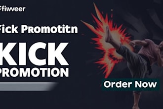 do kick channel promotion for kick viewers, followers and chatters