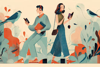 make retro and vintage illustration