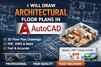 draw architectural floor plans in autocad