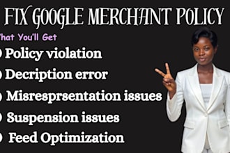 fix google merchant center policy violation disapprovals  product feed approved