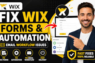fix wix automation, forms and email workflow issues fast