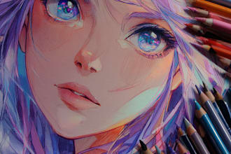 draw anime art and illustration