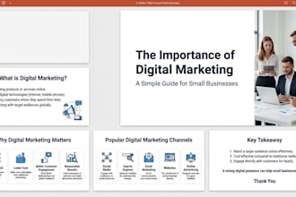 design professional power point presentations and PPT slides