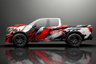design a professional car or van wrap