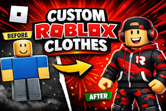 design roblox clothes, shirts and pants for your avatar or group