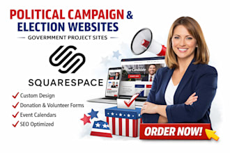 redesign political campaign website election candidate website government site