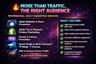 do real targeted adult web promotion, adult store promotion