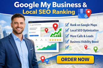 local seo google my business map gmb ranking local citation product optimization