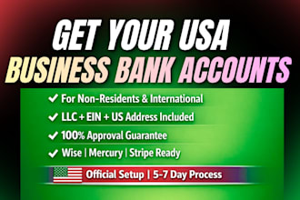 do USA bank creation with llc details USA bank setup USA physical bank