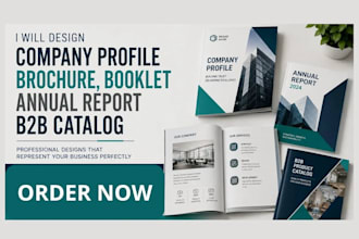 design company profile, brochure, booklet, annual report, b2b file catalog, pptx