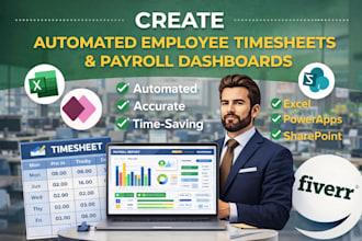 create automated employee timesheets  payroll dashboards