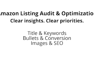 audit and optimize your amazon listing with a PDF report
