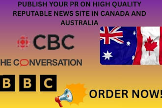 publish your PR on high quality reputable news site in canada and australia