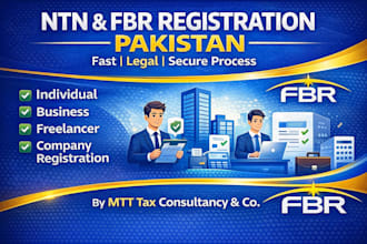 register your ntn in pakistan through fbr legal process