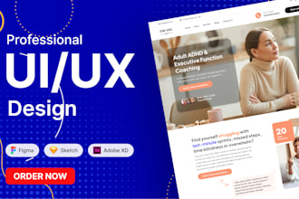 design landing page UI UX