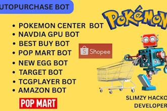do auto purchase bot, target bot, shopping bot, auto checkout bot, pokemon bot