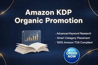 organic book promotion and amazon KDP keyword research