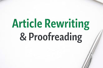 rewrite and proofread content