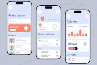 build ai hippa compliant healthcare app, telemedicine website like ohmd, klara