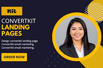 design convertkit landing pages, convertkit email marketing, and newsletters