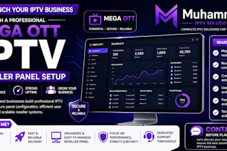 create a stable reseller panel, strong8k, lion ott, mega ott, trex, gogo, zen4k