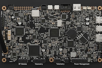 create drone telemetry and radio pcb for high performance uav system
