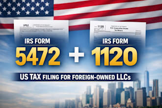 file irs form 5472, 1120 for your US llc accurately