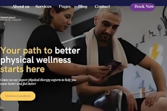design healthcare website for herbal medicine, chiropractic, rehab and nutrition