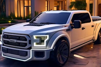 concept 3d car model, fivem car,  gta v, car parts, fender, bumper, 3d printing