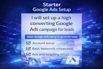 set set up a high converting google ads campaign for leads