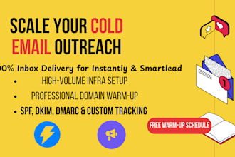 setup cold email infrastructure with instantly, smartlead and warm up