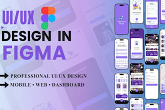 design modern responsive UI UX in figma