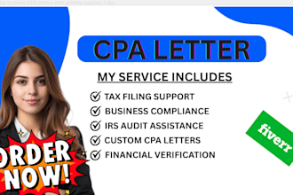 offer a certified CPA letter for tax and business compliance