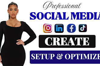 social media setup social media account creation facebook business page setup
