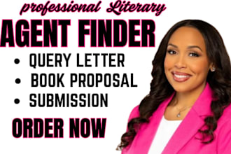 submit your book to active literary agents with query letter, synopsis, proposal