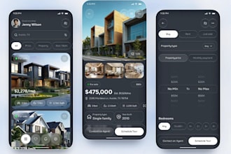 build ai property management app, real estate, listing website like zillow