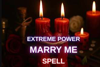 cast extreme marry me spell, binding love spell, commitment marriage spell